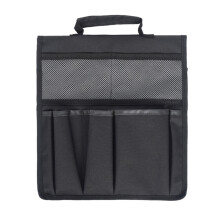 (Black) Garden Kneeler Tool Oxford Bags 12.2x11.8 Inch with Handle for Kneeling Chair Garden Tool Bag