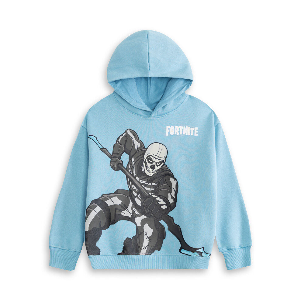 Fortnite (9-10 Years) Hoodie (Unisex Kids Blue)