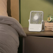 Thin Desktop Fan Desktop Folding Fan Small Electric Fan Hanging and Standing Dual-Purpose Office Fan White