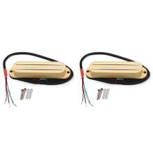 2X Gelbe Humbucker Single Coil Pickups Humbucker für Single Size Pickups E-Gitarre