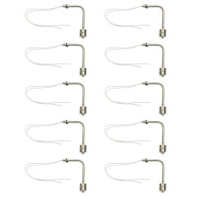 10 Stück Edelstahl-Schwimmerschalter für Tanks, Rechtwinkliger Wasserstandssensor, L-Förmiger Schwimmerschalter, 100 mm