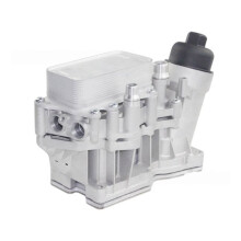 Ölfiltergehäuse Aus Aluminium mit Ölkühler 11428507697 für X1 X3 X5 X6 328d 328d XDrive 535d 535d XDrive 11428507694