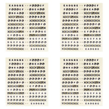 4X Gitaar Toets Nota Stickers Toets Frets Kaart Sticker voor Beginnende Leerling Praktijk Fit 6 Snaren Akoestische Elektrische Gitaar (Gitaar-Zwart)