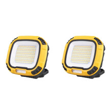 2X Draagbare LED-Spotlantaarn, Sterke Zaklamp, Buiten, Kamperen, Vissen, Noodoplaadbare Werklamp met Haak
