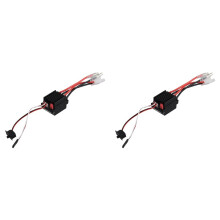 2X 320A ESC Geborsteld Vooruit Achteruit Elektrische Snelheidsregelaar met Rem Waterdichte Ondersteuning 2-3S Batterij voor RC Autoboot