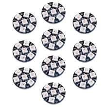 10PCS WS2812B 5050 RGB LED Ring Lamp with Integrated Drivers 7-Bit Single-Wire Control for Raspberry Pi
