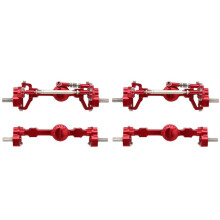 2X MN99S CNC Volledig Metalen voor- en Achterportaalas voor MN D90 D91 D99 D99S MN99S MN98 MN90 1/12 RC Auto Upgrades Onderdelen,1