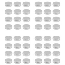 48 X 50ml Aluminium Make Pots 50ml Capacity Empty Small Cosmetic/Candle/Spice Pots Tins Jars