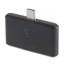 Lector RFID UHF USB para Smartphones, 865-868 MHz, Tipo C, Android, con Emulación de Teclado, Modo HID, OTG.