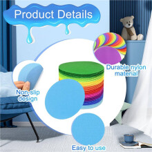 72PCS Carpet Spot Classroom Spot Markers, Colorful Circle Carpet Spots for Classroom, Circles Carpet Markers Stickers