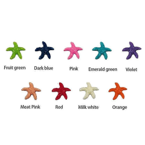 Mini rășină drăguț multicolor stea de mare miniaturală acvariu rezervor ornamente decor 2