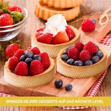 8-Teiliges Set Tartelette-Förmchen, Dessertringe mit Löchern, Tortenringe Aus Edelstahl, Crumpet-Ringe für Selbstgemachte Mousse-Torten und Muffins