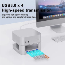 -Dockingstation für M4 (2024) - USB-Hub, Desktop-Ständer, USB-Anschluss-Hub für M4 Pro, PC-Zubehör