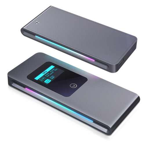 Hoge Snelheid 10 Gbps Mobiele Solid State Disk Box RGB Koel Lichteffect NVMe Protocol M2 Mobiele Harde Schijf Box 2