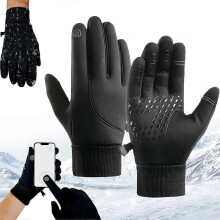 Mănuși termice rezistente la apă, mănuși termice tactile impermeabile, antiderapante, rezistente la vânt, de iarnă