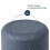 LIVIVO 18cm Round Sandstone Plastic Plant Pot Grey 5