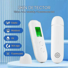 Tester de umiditate a pielii, tester inteligent de apă și ulei, afișaj LCD, contor de umiditate a pielii faciale, fluor