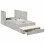 VidaXL vidaXL Storage Bed Frame Concrete Grey 90 cm Engineered Wood 3
