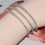 (Silver, 3 Rows) Sparkling Silver Gold Bangle for Wedding Dresses 2
