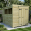 6 x 10 Pent Shed Tanalised (Double Door, With Windows) 1