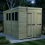 6 x 10 Pent Shed Tanalised (Double Door, With Windows) 3