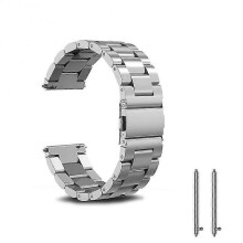 Snabbkopplingsrem i rostfritt stål, metallarmband, universal 22 mm klockarmband, smartklocka