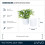 LIVIVO 22cm Round Sandstone Plastic Plant Pot White 9