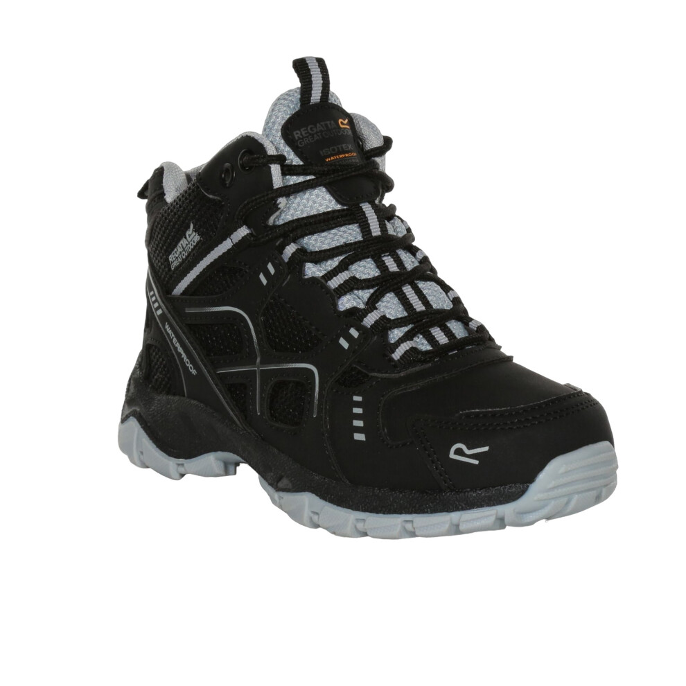 Regatta (2 Uk, Black/Light Steel) Childrens/Kids Vendeavour Walking Boots