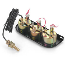 3-in-1-Dreifach-Instrumentenset: Wassertemperaturanzeige (C/F), Öldruckanzeige (PSI) und Voltmeter, 12-V-Kfz-Instrumentenset mit Sensor