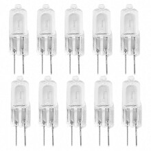 10 Stück G4 12V 20W Halogenlampen, Kapselform, langlebig, 2-polig, warmweiß