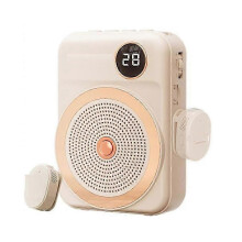 Sprachverstärker für Lehrer mit kabellosem Lavalier-Ansteckmikrofon, tragbarem Bluetooth-Mikrofon und Lautsprecher
