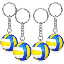 5er-Pack Volleyball-Schlüsselanhänger – Anhänger für Sporttaschen, Volleyball-Anhänger für Fans, Team-Souvenirs und Dekorationen