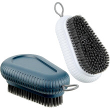 Mehrzweck-Scheuerbürste mit weichen Borsten für Wäsche, Kleidung, Schuhe, Badezimmer, Dusche, Waschbecken, Boden (2 Stück, 2 Farben)