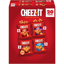 Cheez-It Variety Pack Baked Snack Crackers, Lunch Snacks (20 Packs)