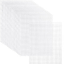 20 Vellen Plastic Canvas, 13X10,2 Inch 7CT Transparante Plastic Mesh Canvasvellen voor Borduren, Kruissteek Mesh-Vellen