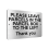 B006 PLEASE LEAVE PARCELS IN PARCEL BOX TO LEFT Aluminium Composite Sign Plaque 1