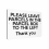 B006 PLEASE LEAVE PARCELS IN PARCEL BOX TO LEFT Aluminium Composite Sign Plaque 1