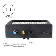 Stage Stroboscooplamp, 180 LED Superheldere Flits Podiumverlichting Wit Licht voor Bruiloft, Kerstmis, Verjaardag, Club, DJ US-Stekker