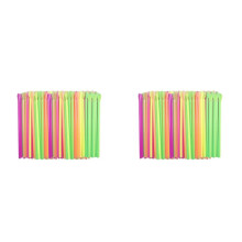 2000 Stuks Sneeuwkegel Rietjes, Plastic Wegwerp Drinkrietjes, Milkshake Smoothie Drankje Cocktail Slush Puppy Party