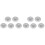 10Pcs Hair Filter Spacer Washbasin Anti Blocking White Plastic Grid Drain Hole Filter White 1