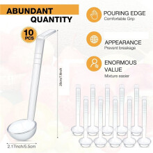 30 Pièces 7,8 Pouces 1Oz Petite Louche Transparente Louche pour Sauce Bol à Punch en Plastique à Long Manche Louche Cuillères de Service