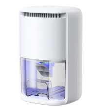 Luftentfeuchter für Zuhause, 84 Oz, Kleiner Luftentfeuchter für Schlafzimmer, 8000 Kubikfuß, mit 7 LED-Leuchten, für Home Office, EU-Stecker