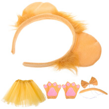 1 Set Dierenoor Hoofdband Cosplay Rekwisiet Met Leeuwenstaart