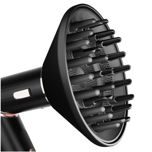 Large Diffuser Attachment for  FlexStyle, Upgraded Diffuser Nozzle for Dryer Faster and Define Wavy, Curly Hair Black