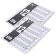 24St Notepad Tabs PP Kleurdividers Voor En Ordening