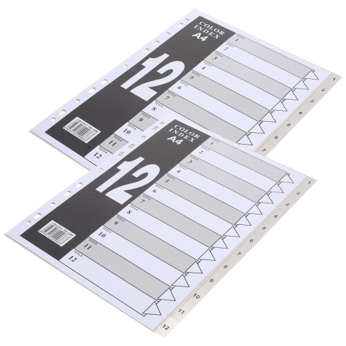 24St Notepad Tabs PP Kleurdividers Voor En Ordening