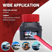 5-60V Master Isolator Cut/Shut Off Battery Disconnect with Voltmeter for Marine Boat Car Truck RV