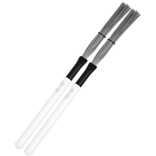 1Paar Draagbare Drum Wire Brushes Met Handvat