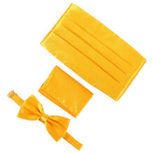 1Set Polyester Cummerbund Met Strik En Bruiloften
