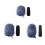 Microphone pare-brise poils de lapin, couvercle de micro,-24cm 2